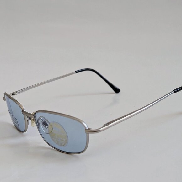 NWT Vintage 90's Small Rectangle Metal Sport Sunglasses (S.Silver) - Picture 3 of 5